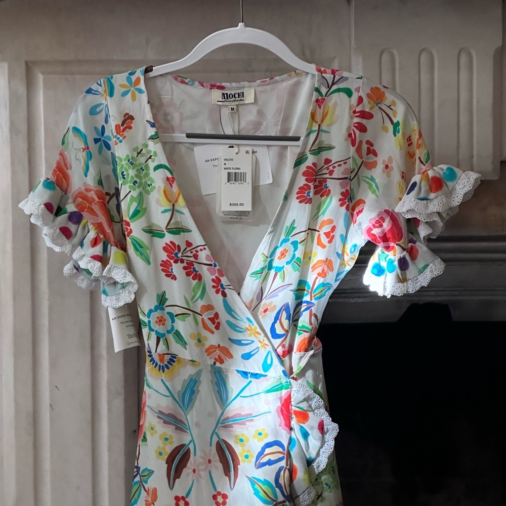 ALL THINGS MOCHI SILK WRAP DRESS VALERIA